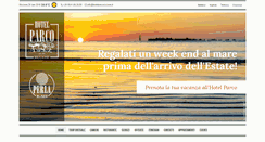 Desktop Screenshot of hotelparcoriccione.it